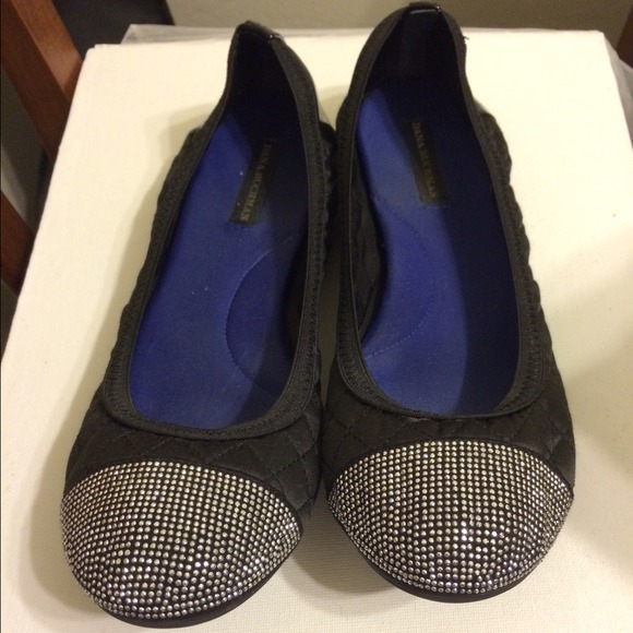 Size 8.5 Dana Buchman black embellished flats
