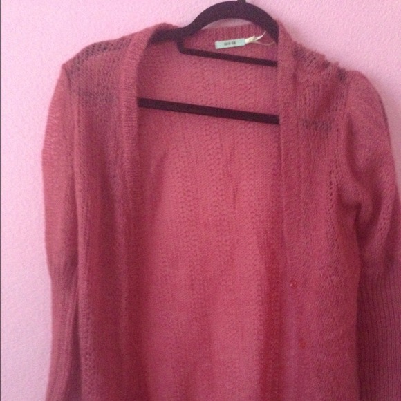 Urban outfitters red knit cardigan