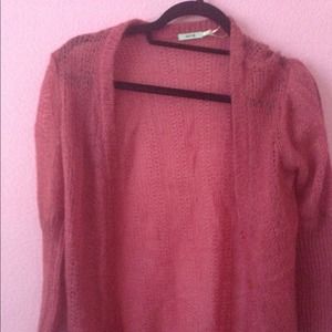 Urban outfitters red knit cardigan