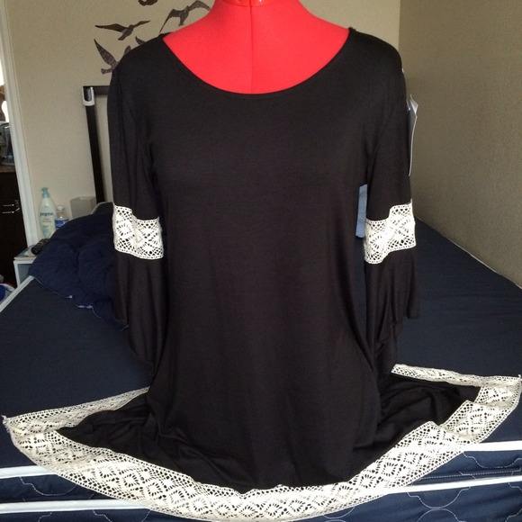 ✨ HOST PICK ✨ Black & Cream Boho Dress - Picture 6 of 8