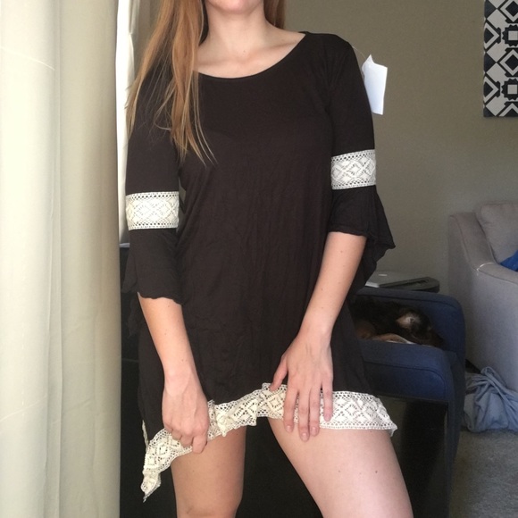 ✨ HOST PICK ✨ Black & Cream Boho Dress - Picture 3 of 8