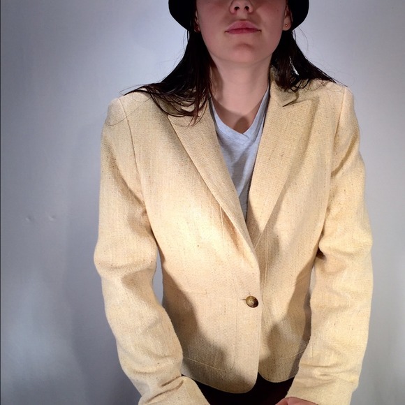 🎉SALE!🎉 Anne Klein Pale Peach/Tan Tweed Jacket