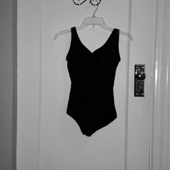 Low Back Black Bloch Leotard