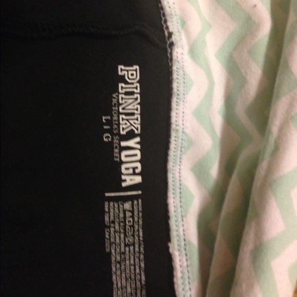 Pink skinny ankle yoga. Mint and white chevron - Picture 3 of 3