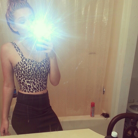 Cheetah Print Corset Top