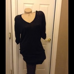 Bcbgeneration black sequin sweater dress small