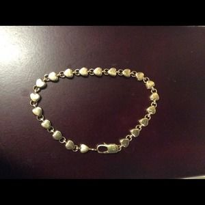 Traded 14k Gold Heart Bracelet
