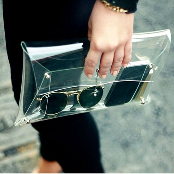 Trendy Clear Clutch