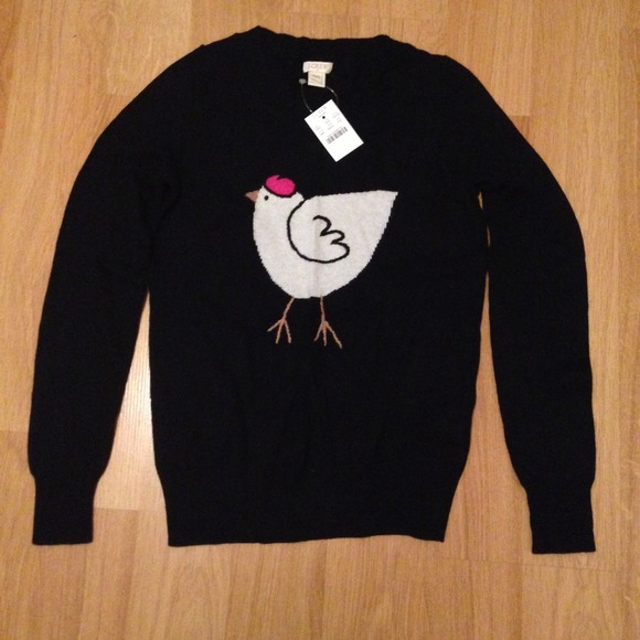 J. Crew Factory Warmspun Hen Sweater in Navy - Picture 4 of 4