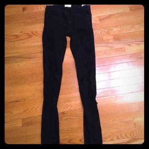 Current Elliot destroyed black jeans