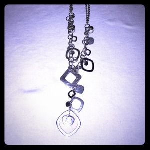 Lia Sophia silver geometric necklace