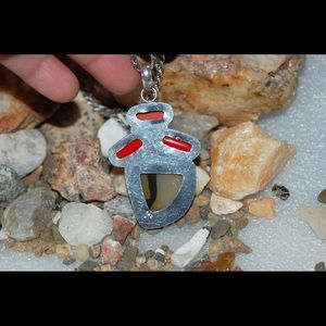 handmade & handcrafted gemstone jewelry Jewelry - Huge Agate & Red Onyx Statement Pendant 2 1/2" handmade & handcrafted gemstone jewelry Jewelry - Huge Agate & Red Onyx Statement Pendant 2 1/2"
