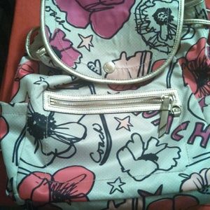 Coach poppy backpack!! Authentic!