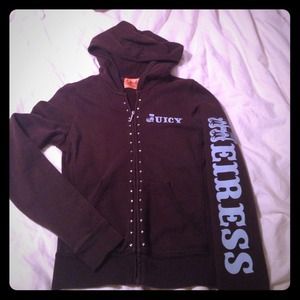 Gorgeous Bling Juicy Couture Zip up hoodie