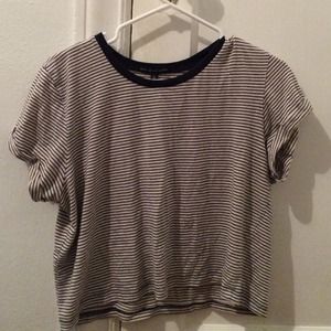 UO STRIPED CROP TOP
