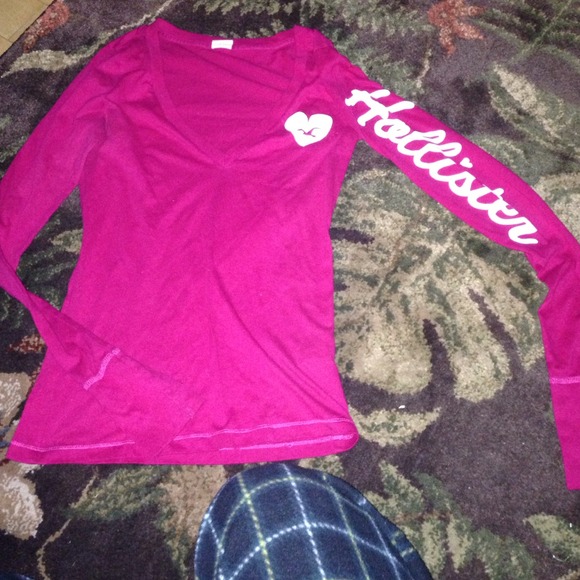 Long sleeve pink hollister!!