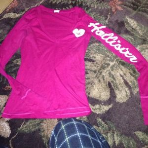Long sleeve pink hollister!!
