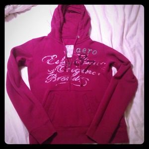 Aeropostale half zip hoodie with some bling soft!