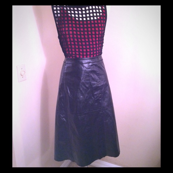 Vintage Gap 100% Leather Skirt