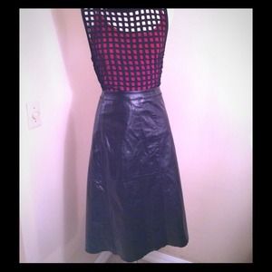 Vintage Gap 100% Leather Skirt