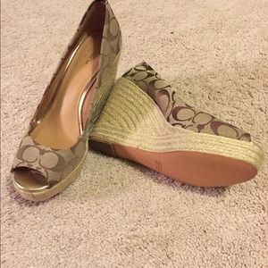 Coach Open shoes---Never worn!