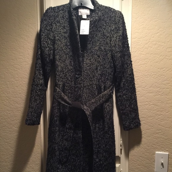 H&M Textured Woven Coat