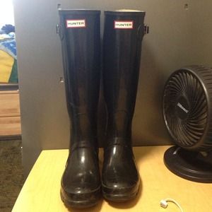 Hunter Original Tall Black Gloss Boots