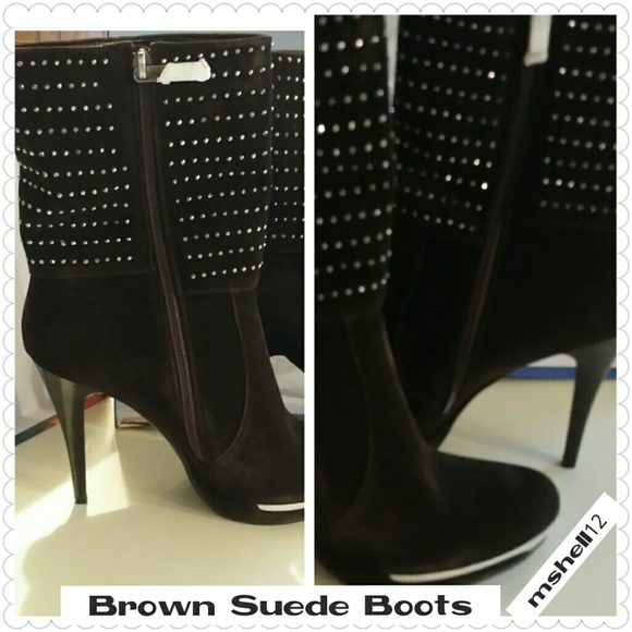 Shoes - 50% OFF   Brown boots with Rhinestones