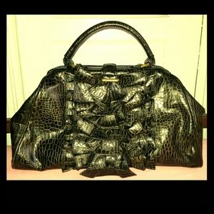 Jessica Simpson Runway Flamenco framed satchel