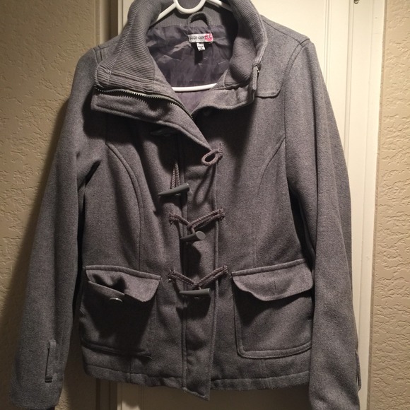 Grey Toggle Short Coat
