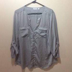 Grey Causal Blouse