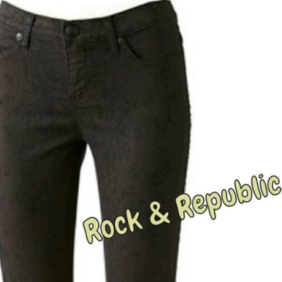 Rock & Republic Snakeskin Print Skinny Jeans - Picture 4 of 4
