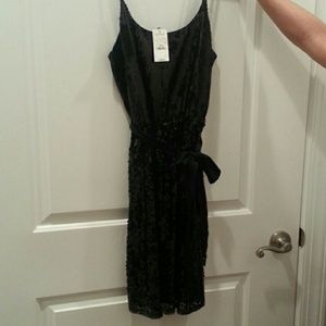 Black express sequin party dress
