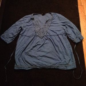 Blue loose top