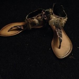Feather shoes