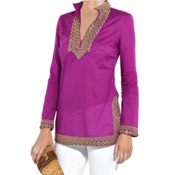 Tory Burch Tops Tory Burch Embroidered Tunic Poshmark