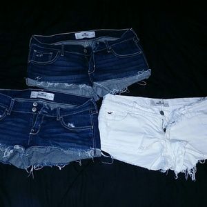 Bundle! 3 pairs of Size 7/28 HOLLISTER shorts!