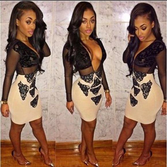 Lace bodycon dress