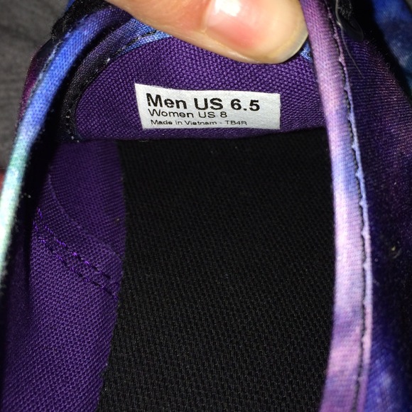 Van galaxy shoes new never worn💜 - Picture 3 of 3