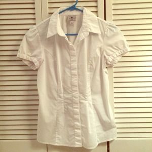 White professional button down