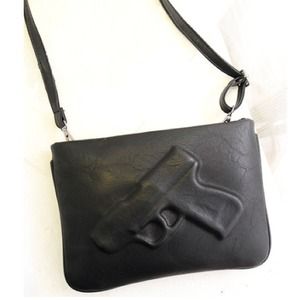 Vegan Leather Gun Clutch
