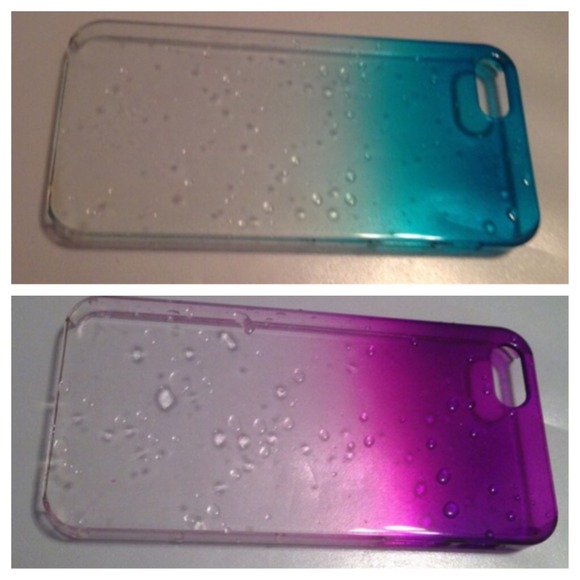 💠BUNDLEPurple&blue clear iPhone 5/5s case