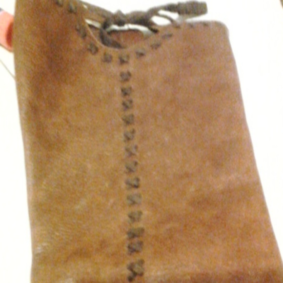 Size 6 calf length brown wedge boots new vintage - Picture 4 of 4