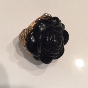 Black rose ring