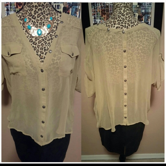 ZARA Inspired Sexy Sheer Blouse