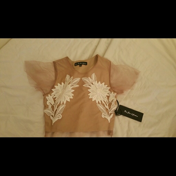 ❌SOLD ❌For Love and Lemons Balmy Nights Crop Top - Picture 3 of 3