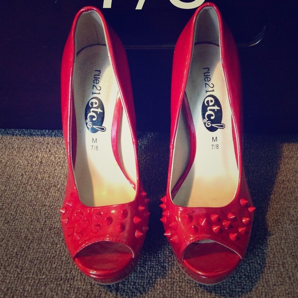 Red high heels