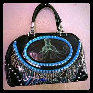 Bettie Page octopus bowling bag