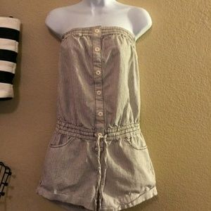 Cute pinstripe Forever 21 romper