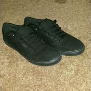 Black on black vans. Worn once.